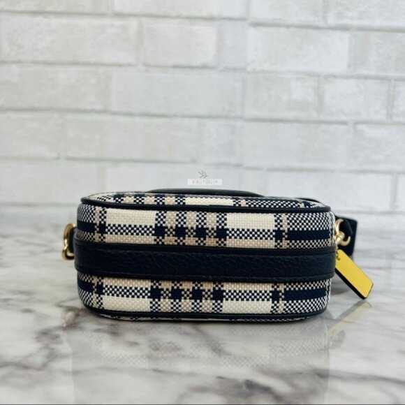 Coach Plaid Mini Dempsey Camera Bag In Signature Jacquard With Coach Patch - Picture 6 of 10